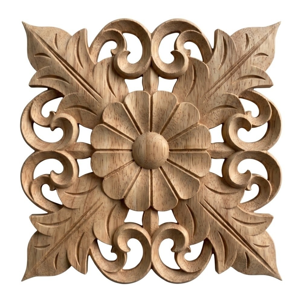 Craft Embellishments - Huisdecoratie Hout Houtsnijwerk Appliqué lichtbruin 5,91