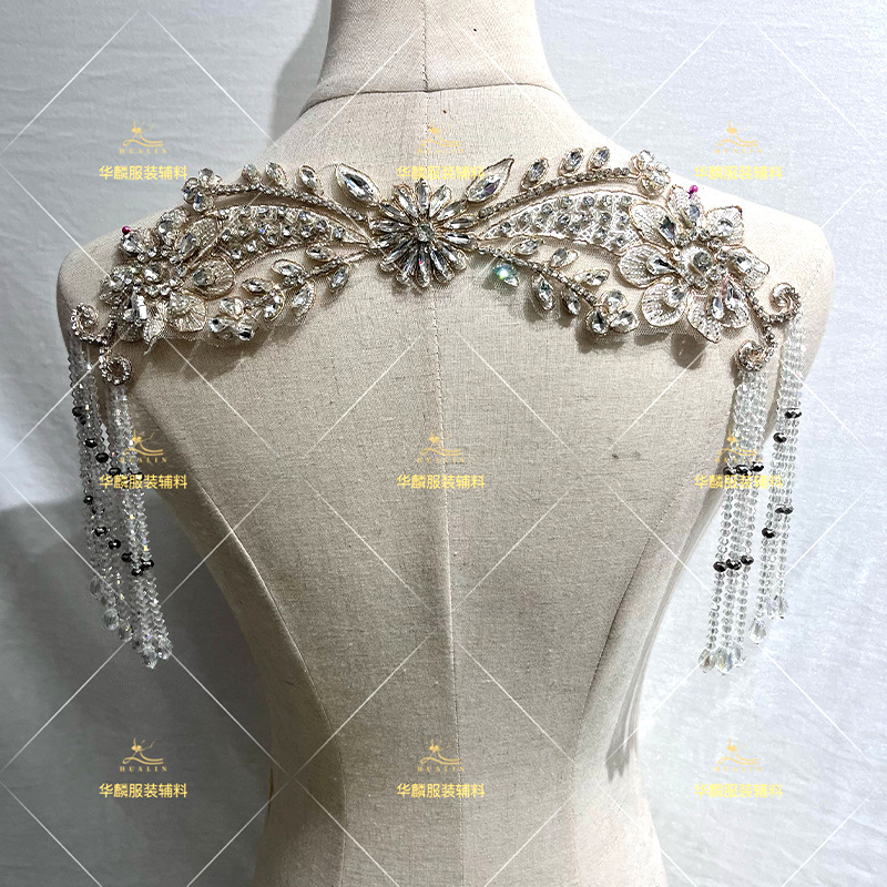 Beaded Trim Fringe - Hand kralen franje met hangers DIY