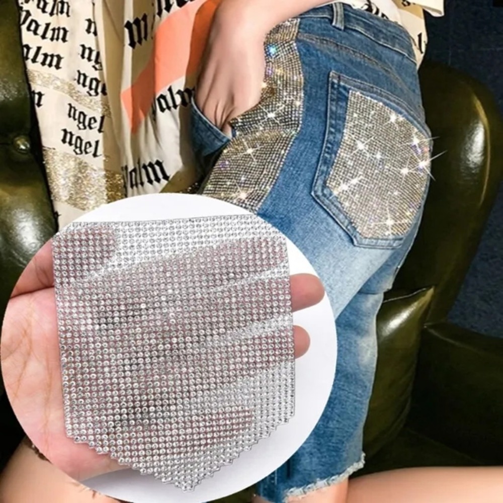 Hotfix Rhinestone Sheet - Luxe Strass Patches Jean Applique Kleding