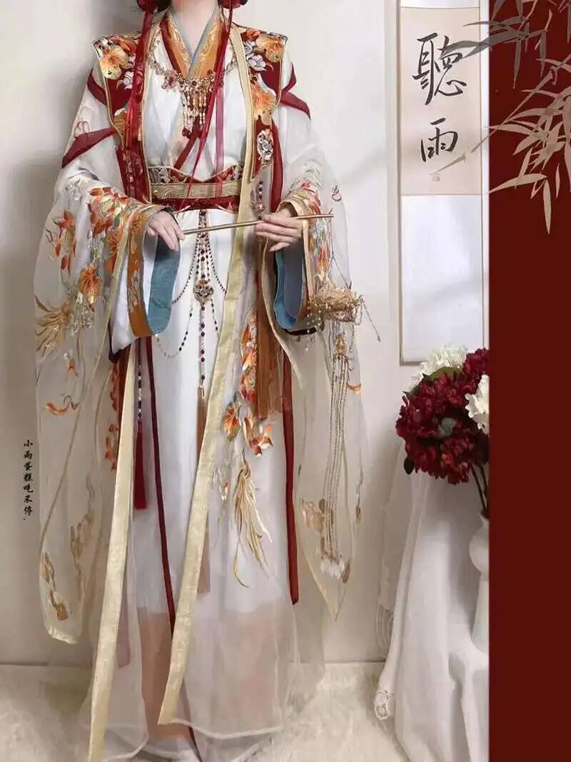 Embroidery Craft - Ming-dynastie Hanfu Borduren Zware Ambachtelijke Qi