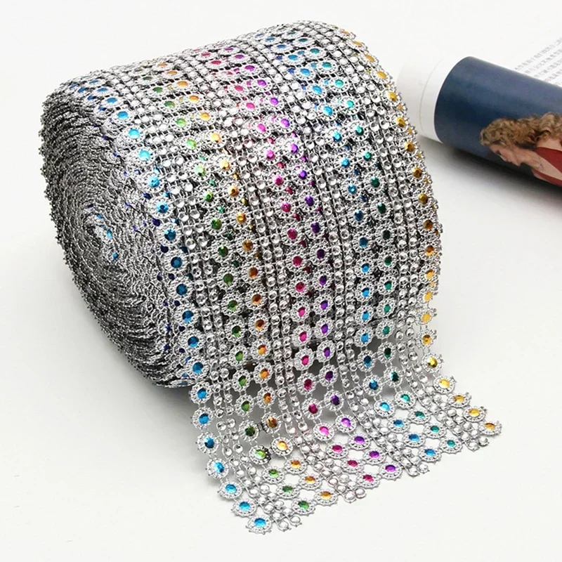 1 Yard 16row Crystal Diamant M - Hotfix Rhinestone Sheet recensie en prijs