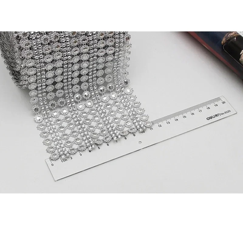 1 Yard 16row Crystal Diamant M - Hotfix Rhinestone Sheet recensie en prijs