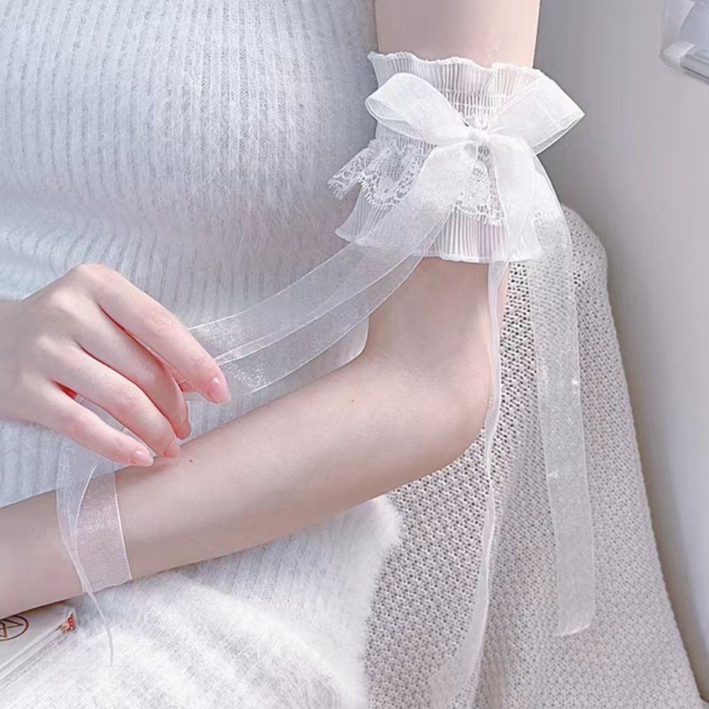 Mode Kant Lolita Armmanchetten - Lace Ribbon Trim recensie en prijs