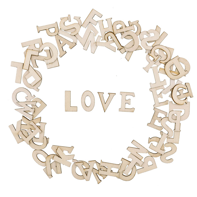 100 Stuks Letters Houten Alfab - Craft Embellishments recensie en prijs