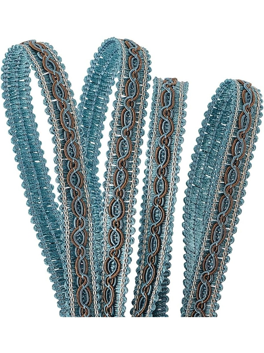 32 yards blauwe gevlochten ran - Fringe Ribbon Sewing recensie en prijs