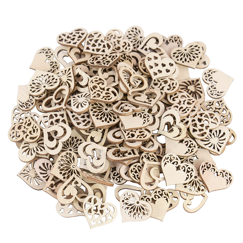 50/100 Stuks Uitgeholde Hart P - Craft Embellishments recensie en prijs