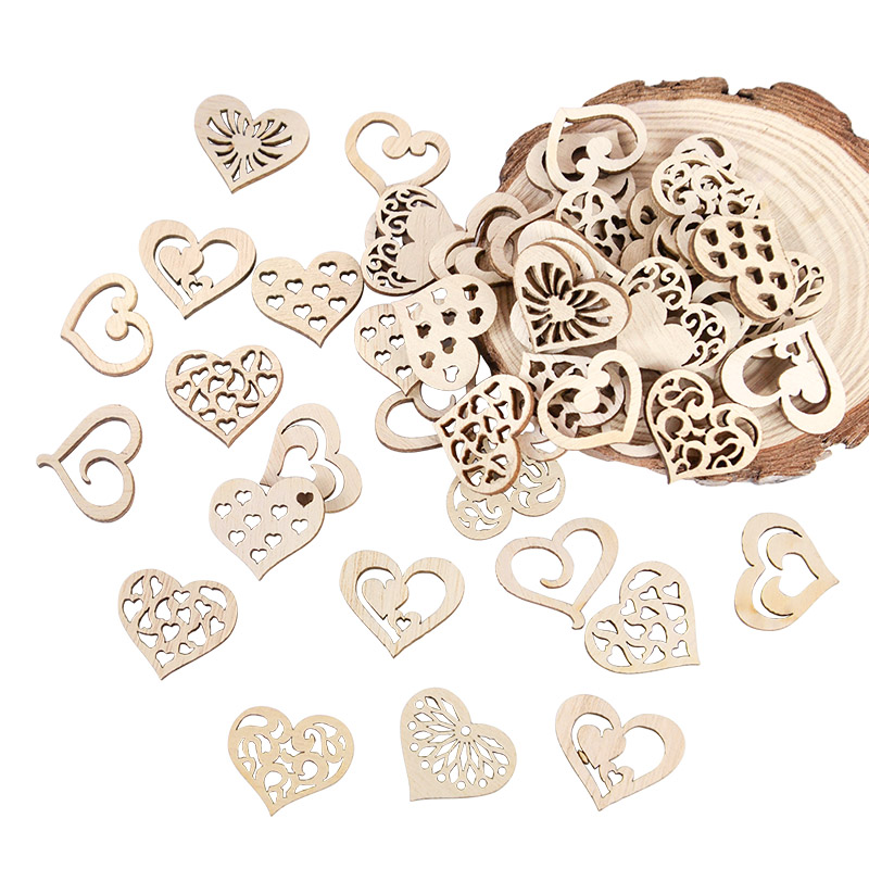 50/100 Stuks Uitgeholde Hart P - Craft Embellishments recensie en prijs
