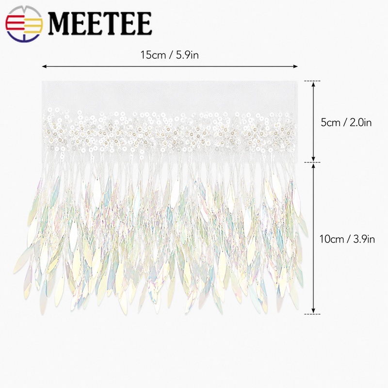 3/5/10Yards 15cm Mesh Kwasten  - Fringe Ribbon Sewing recensie en prijs