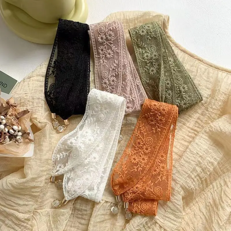 1PC Bloem Kant Lint Haarsjaal  - Lace Ribbon Trim recensie en prijs