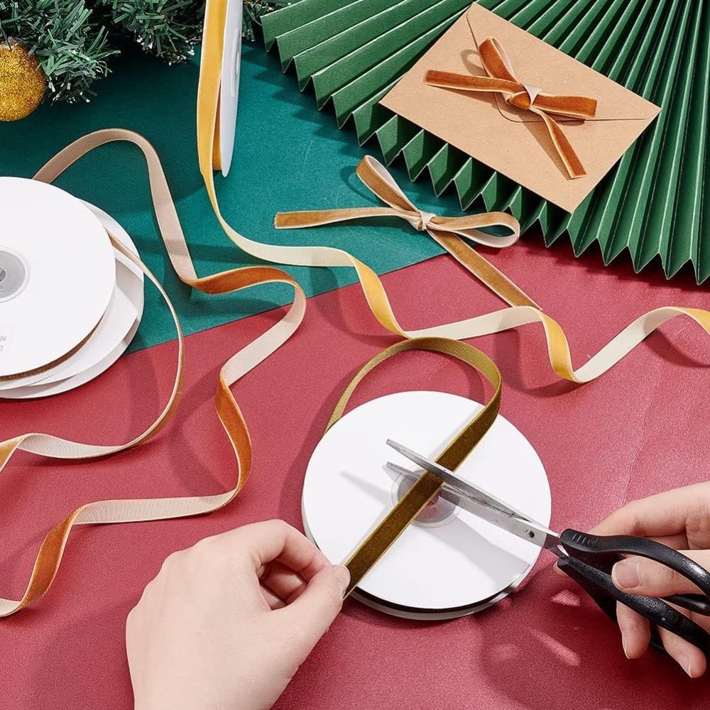 4 rollen 4 kleuren enkelzijdig - Velvet Ribbon Roll recensie en prijs