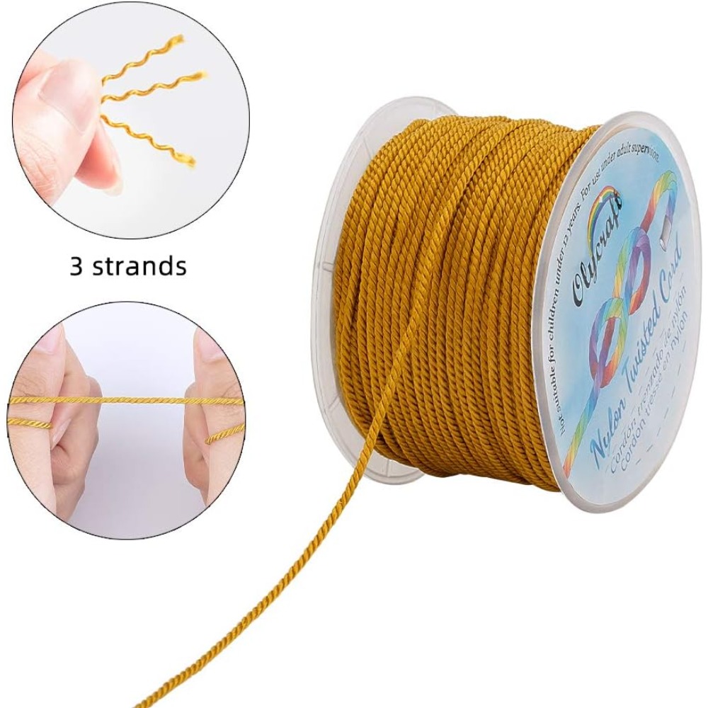 55 Yard 1Mm Gedraaid Satijn Ny - Cord Trim Twisted recensie en prijs