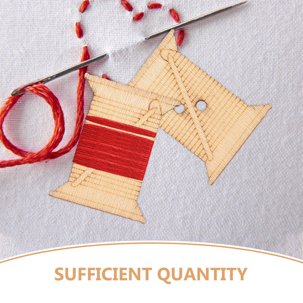 100 stuks houten borduurgaren  - Embroidery Craft recensie en prijs