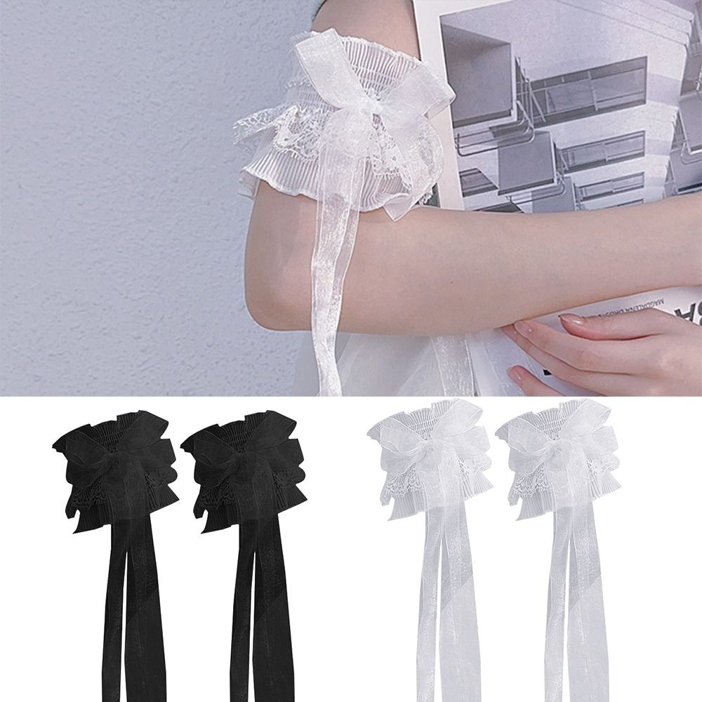 Armwarmers Strik Arm Mouw Elas - Lace Ribbon Trim recensie en prijs