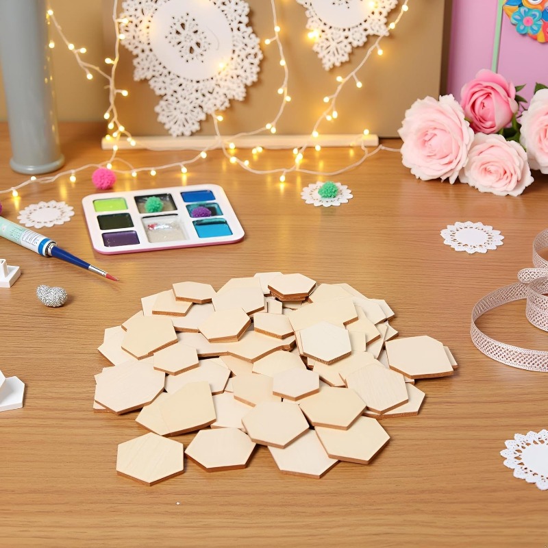 50 STKS 4 CM Onvoltooide Houte - Craft Embellishments recensie en prijs