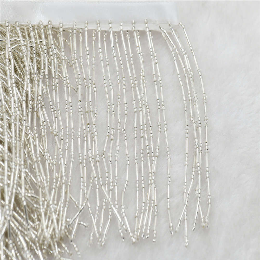 1 yard 10 cm brede glazen kral - Beaded Trim Fringe recensie en prijs