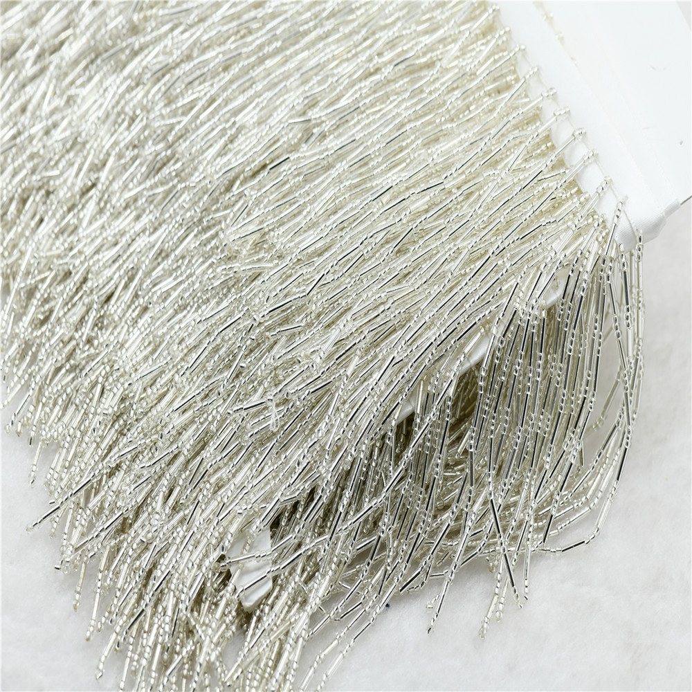 1 yard 10 cm brede glazen kral - Beaded Trim Fringe recensie en prijs