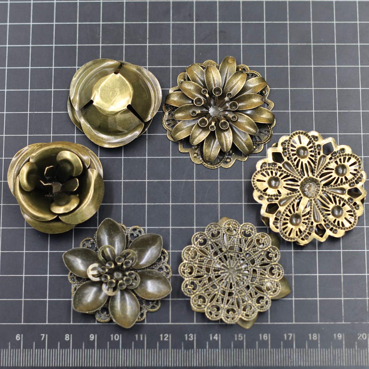 6 stuks versieringen combinati - Craft Embellishments recensie en prijs