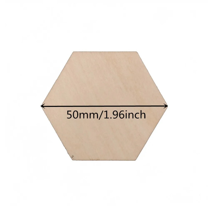 10-120mm Houten Zeshoek Blank  - Christmas Craft Embellishment recensie en prijs