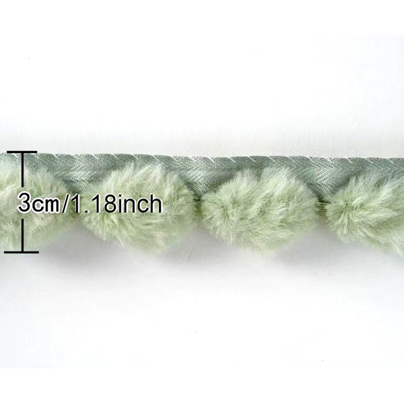 3cm Faux Konijnenbont Pom Pom  - Fringe Ribbon Sewing recensie en prijs