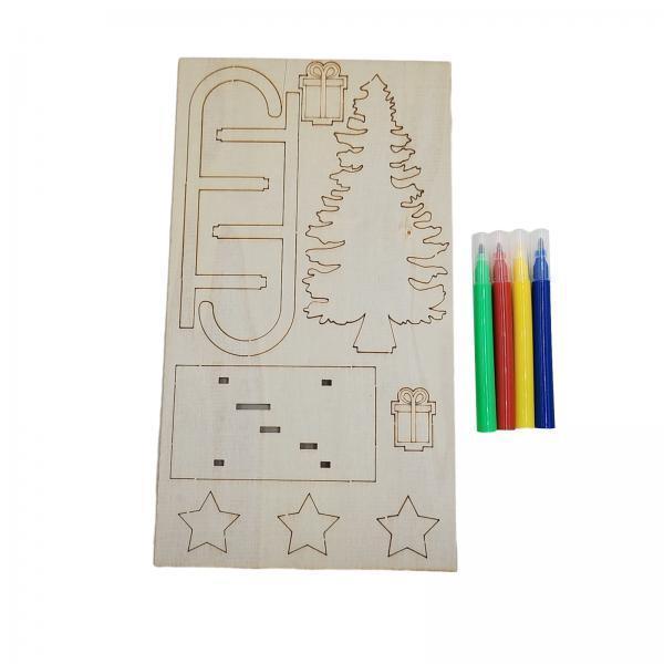 3x doe-het-zelf houten knutsel - Christmas Craft Embellishment recensie en prijs